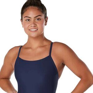 NWT Speedo Women Swimsuit One Piece Prolt Flyback Solid Adult Team Colors Sz 30